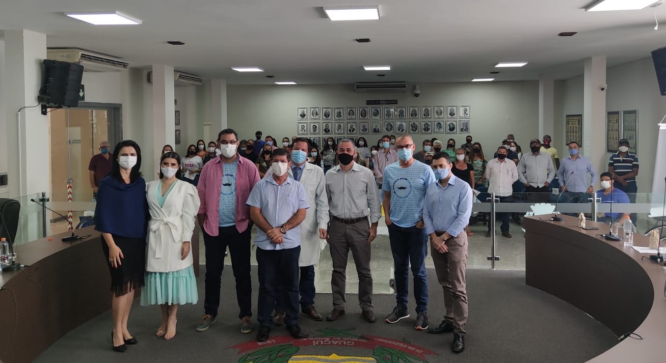 PODER EXECUTIVO E CÂMARA MUNICIPAL EM PARCERIA COM O HOSPITAL EVANGÉLICO REALIZARAM A ABERTURA DA CAMPANHA DE CONSCIENTIZAÇÃO “NOVEMBRO AZUL”.